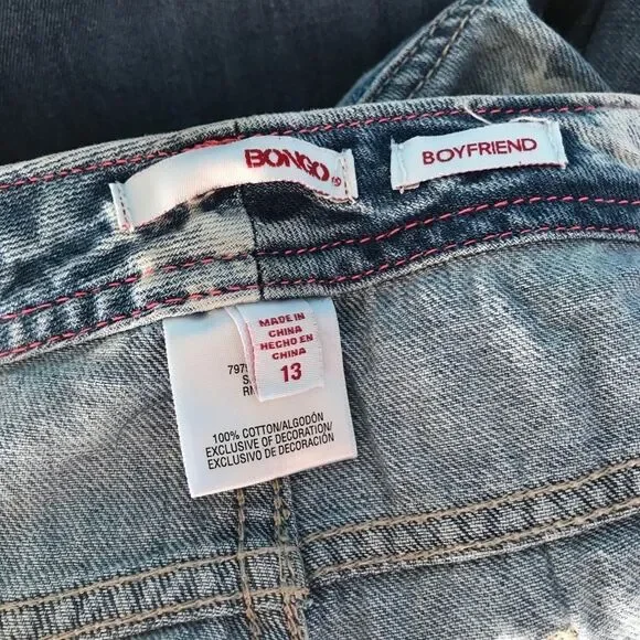 Cute cropped floral Bongo jeans size 13 - Picture 4 of 5